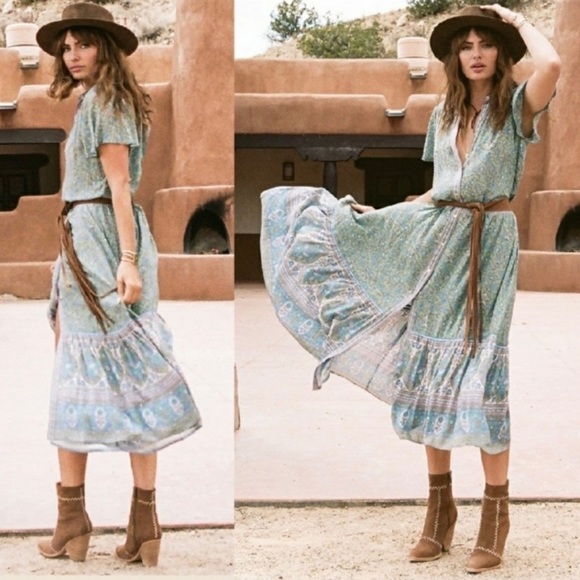 Spell Jasmine Flutter Sleeve Maxi - Picture 4 of 14
